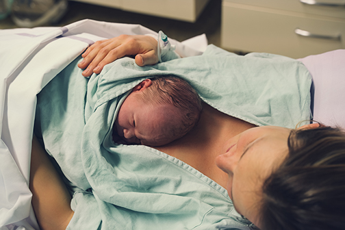 newborn and mom